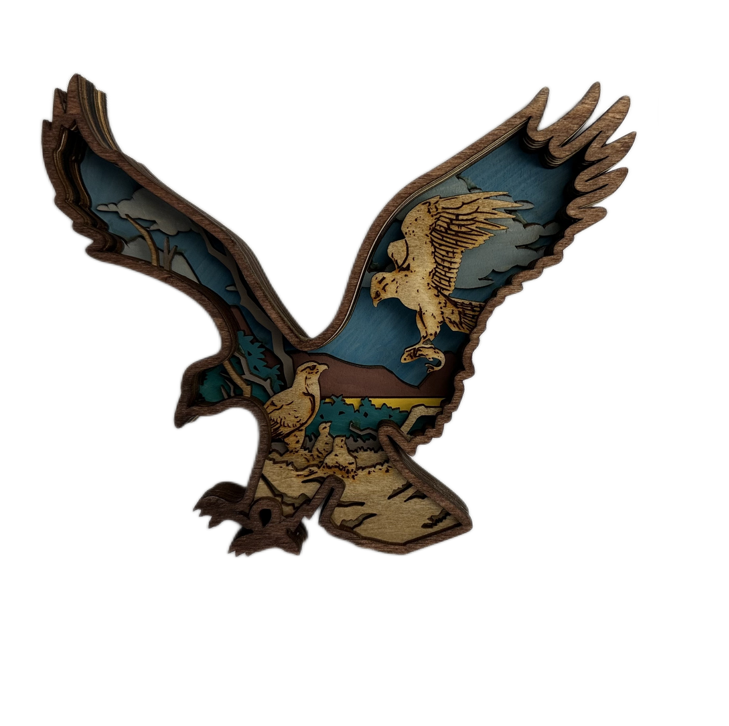 Eagle 3D Laser Cut