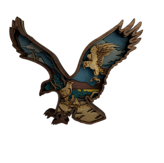 Eagle 3D Laser Cut