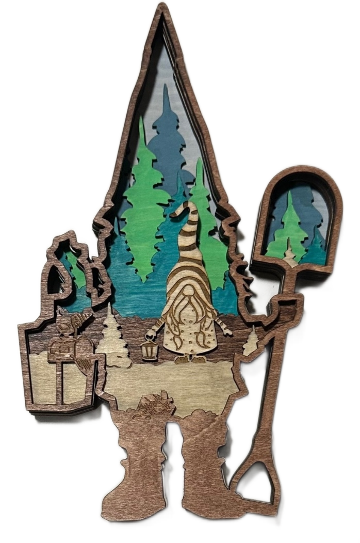 Christmas Gnome 3D Laser Cut