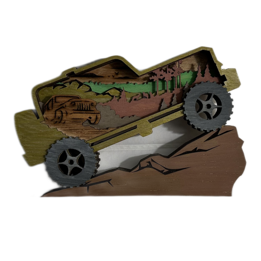 Off-road SUV 3D Laser Cut