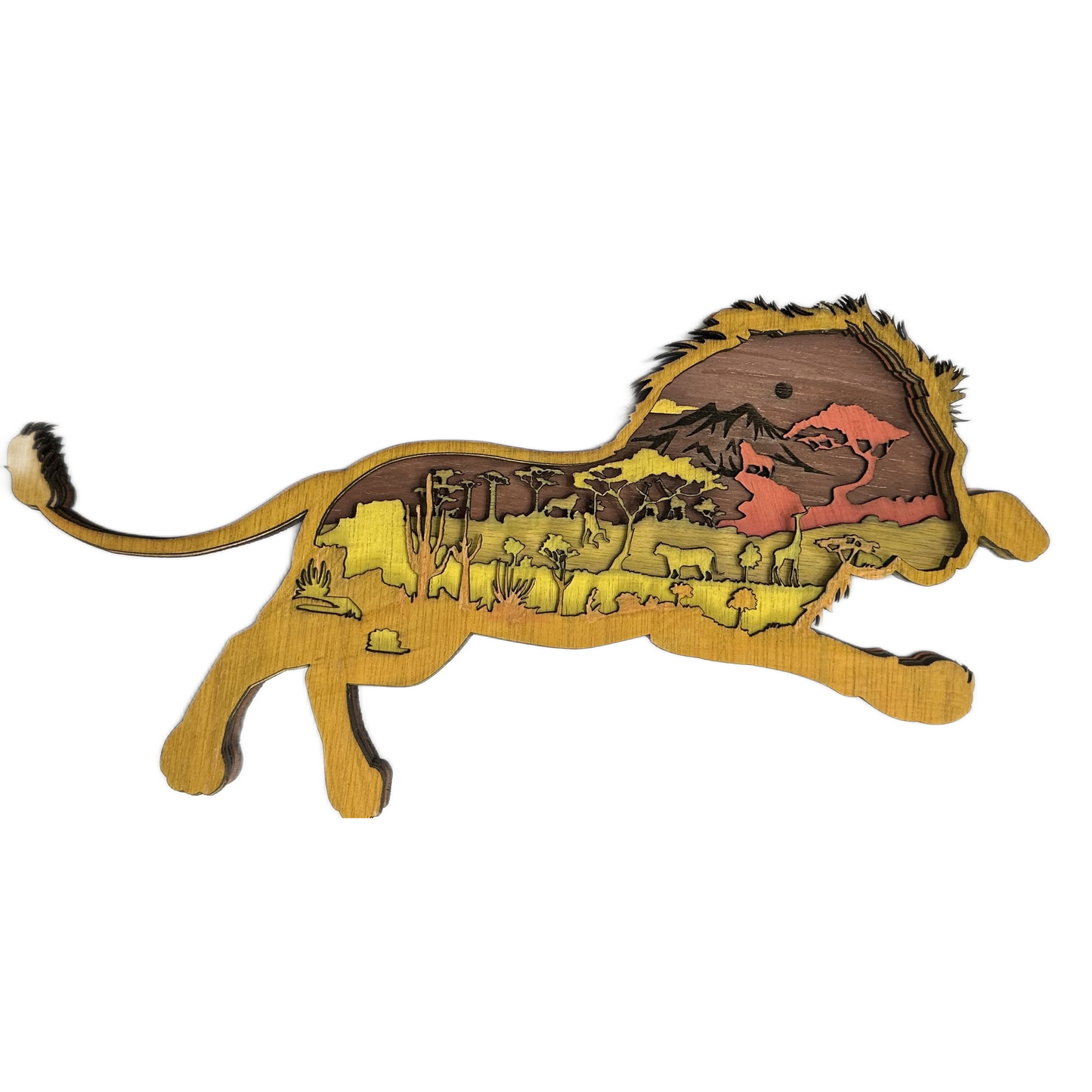 Lion 3D Laser Cut