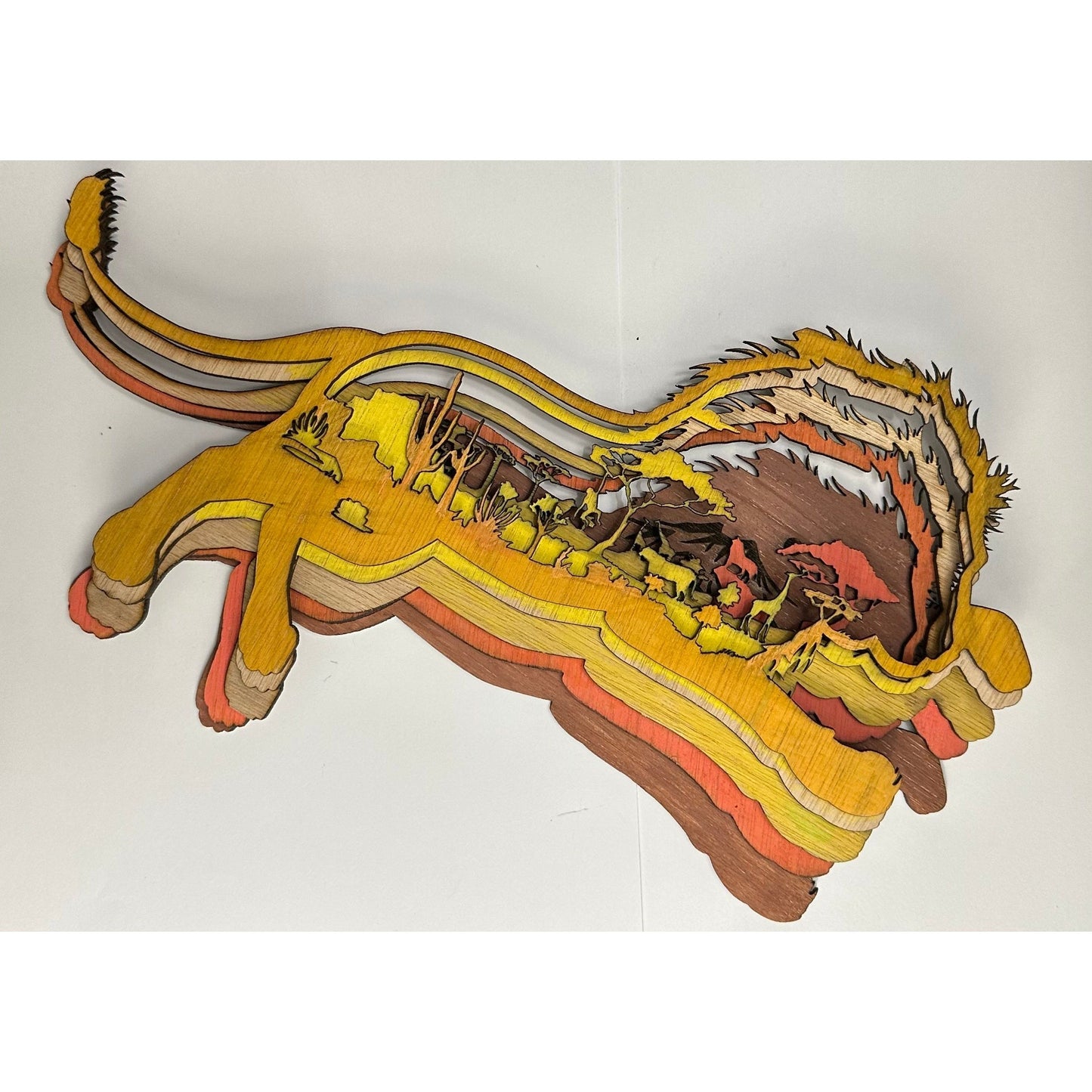 Lion 3D Laser Cut